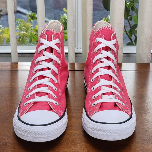 Converse Chuck Taylor All Star Seasonal Hi Canvas 168572F Carmine Pink  Size 9.5 - Picture 3 of 12